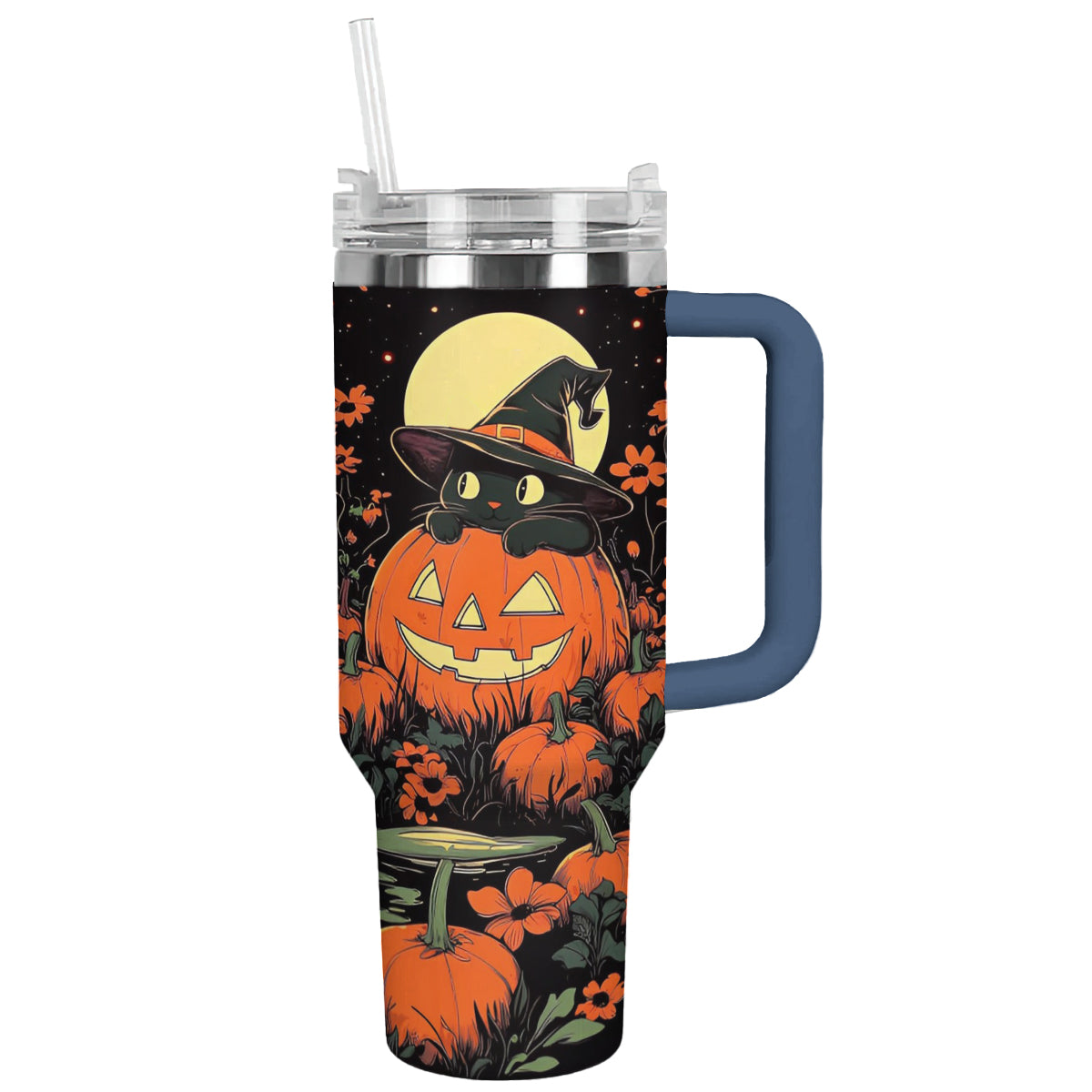 Shineful Tumbler Halloween Cat Garden V3