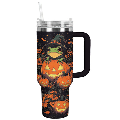 Shineful Tumbler Halloween Frog Garden