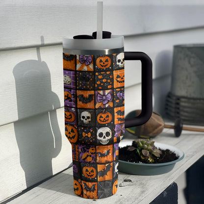 Shineful Tumbler Halloween Patchwork