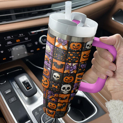 Shineful Tumbler Halloween Patchwork
