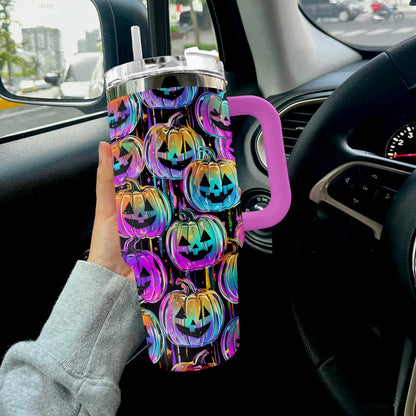 Shineful Tumbler Halloween Pumpkin Pattern