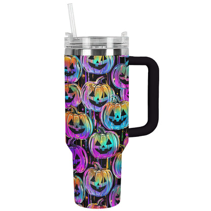 Shineful Tumbler Halloween Pumpkin Pattern