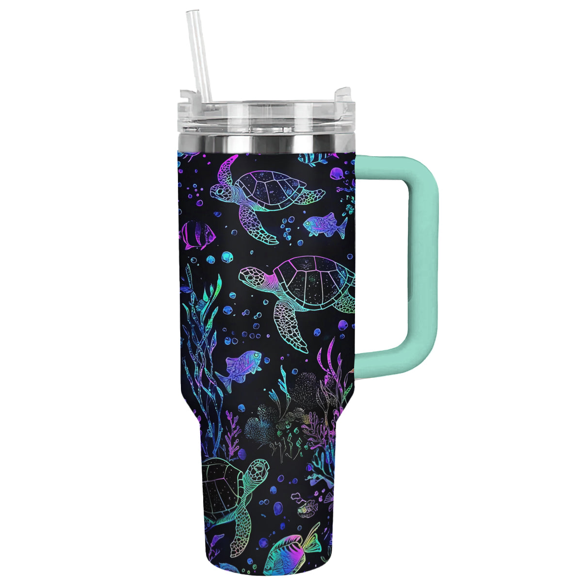 Shineful Tumbler Neon Sea Turtle