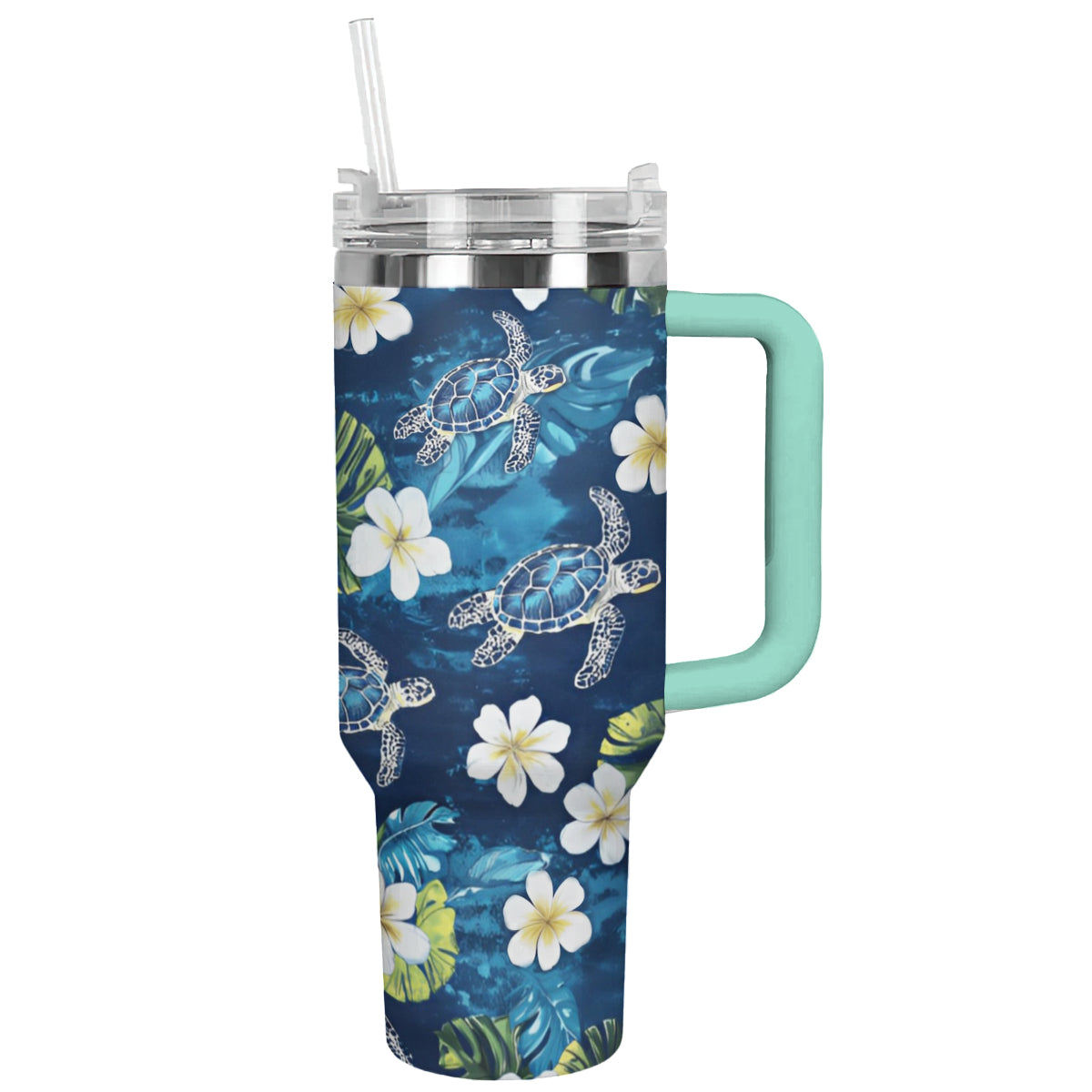 Shineful Tumbler Sea Turtle In Deep Sea