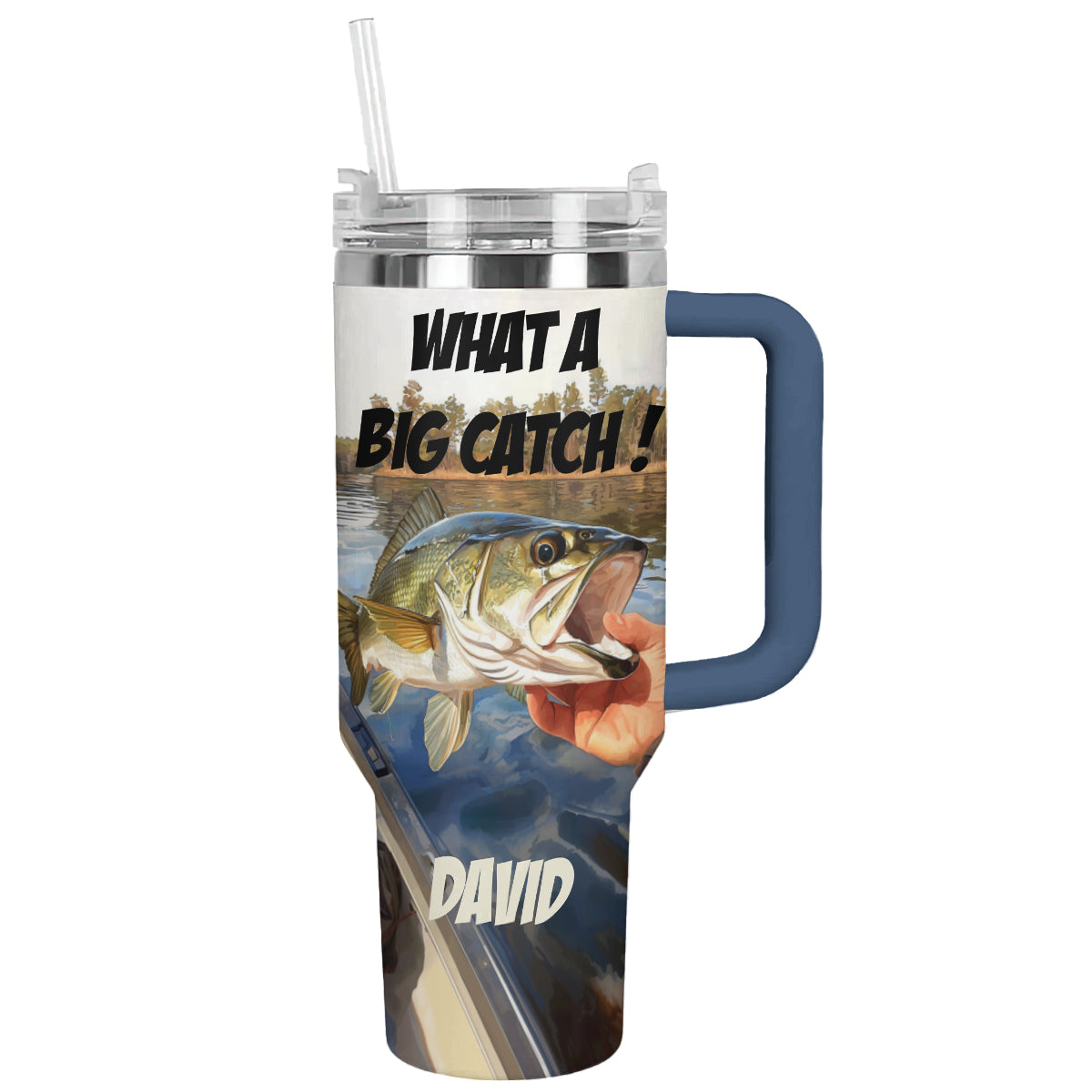 Shineful Tumbler Personalized What A Big Catch