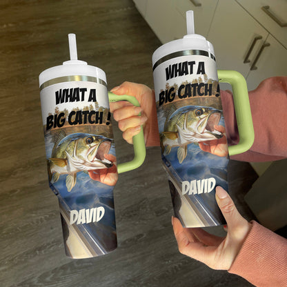 Shineful Tumbler Personalized What A Big Catch