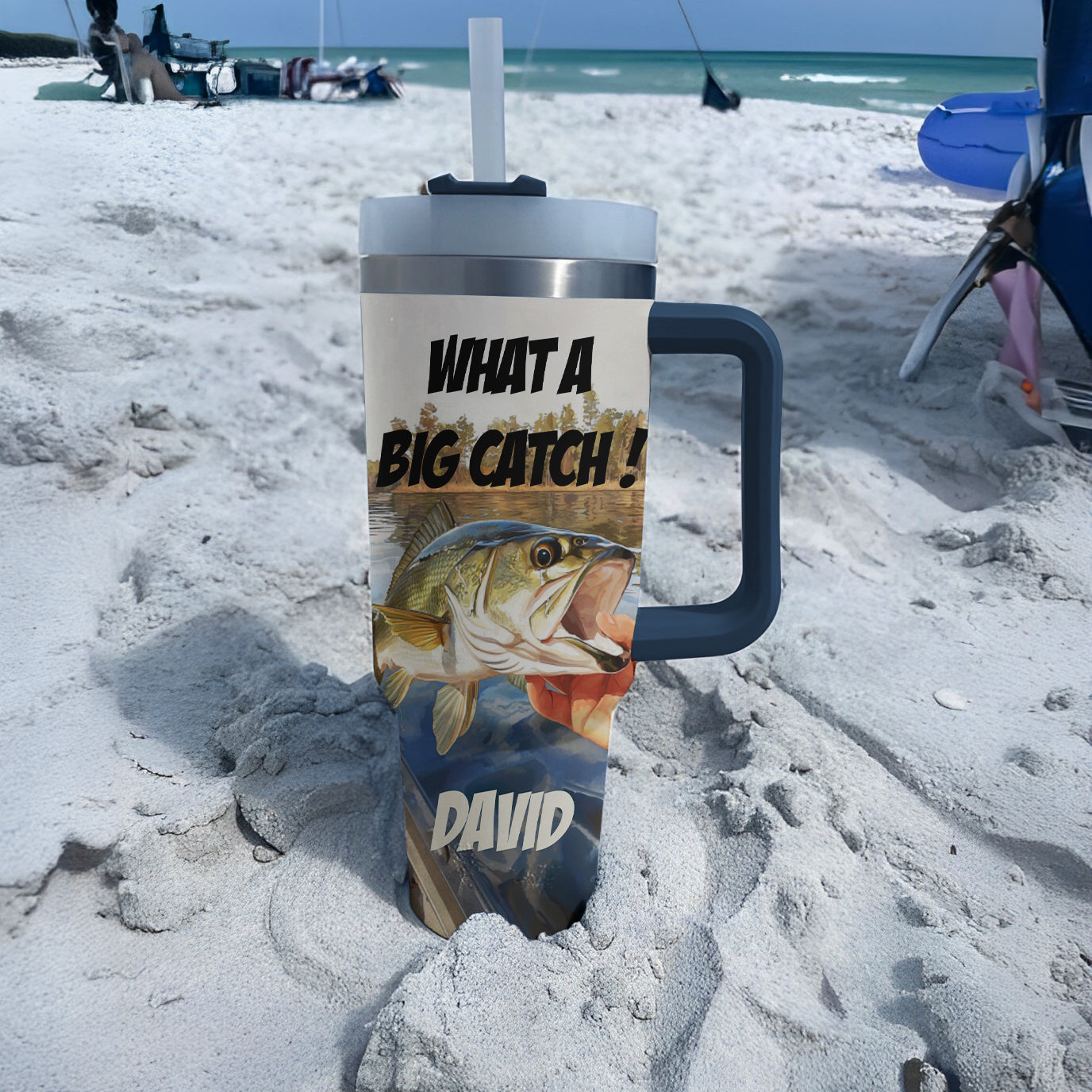 Shineful Tumbler Personalized What A Big Catch