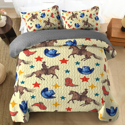 Shineful All Season Quilt 3-Piece Set Wild West Vibes