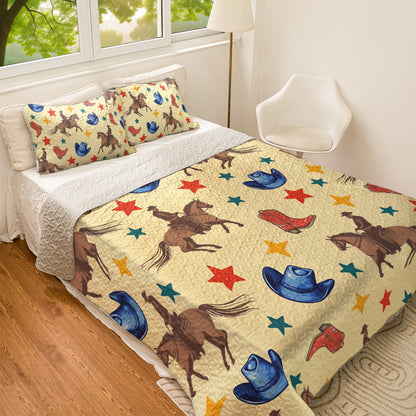 Shineful All Season Quilt 3-Piece Set Wild West Vibes