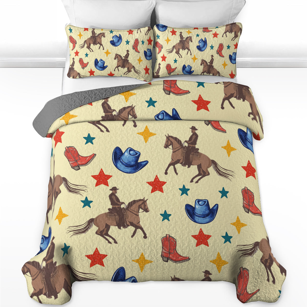 Shineful All Season Quilt 3-Piece Set Wild West Vibes