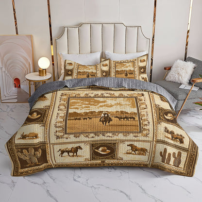 Shineful All Season Quilt 3-Piece Set Wild West V1