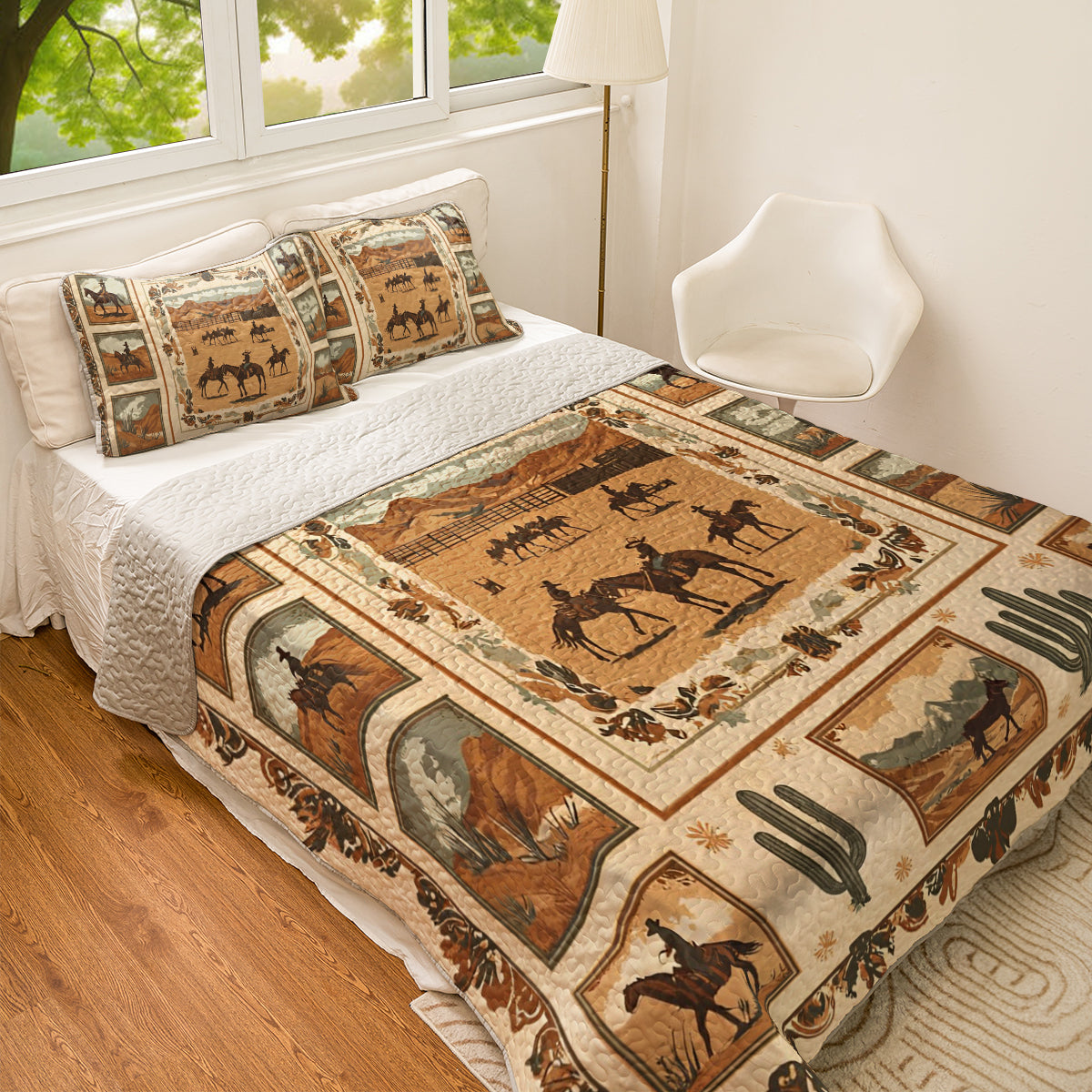 Shineful All Season Quilt 3-Piece Set Wild West V2