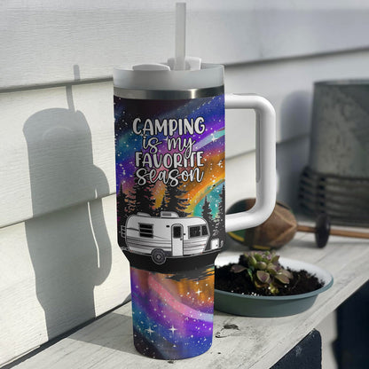 Shineful Tumbler Camping Is My Favorite Season