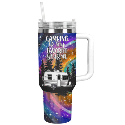 Shineful Tumbler Camping Is My Favorite Season