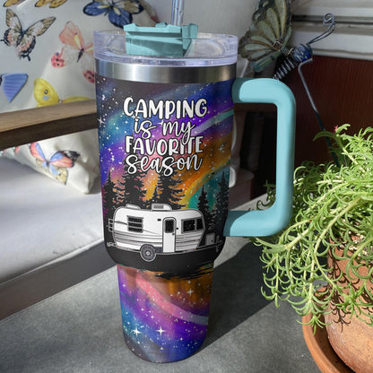 Shineful Tumbler Camping Is My Favorite Season