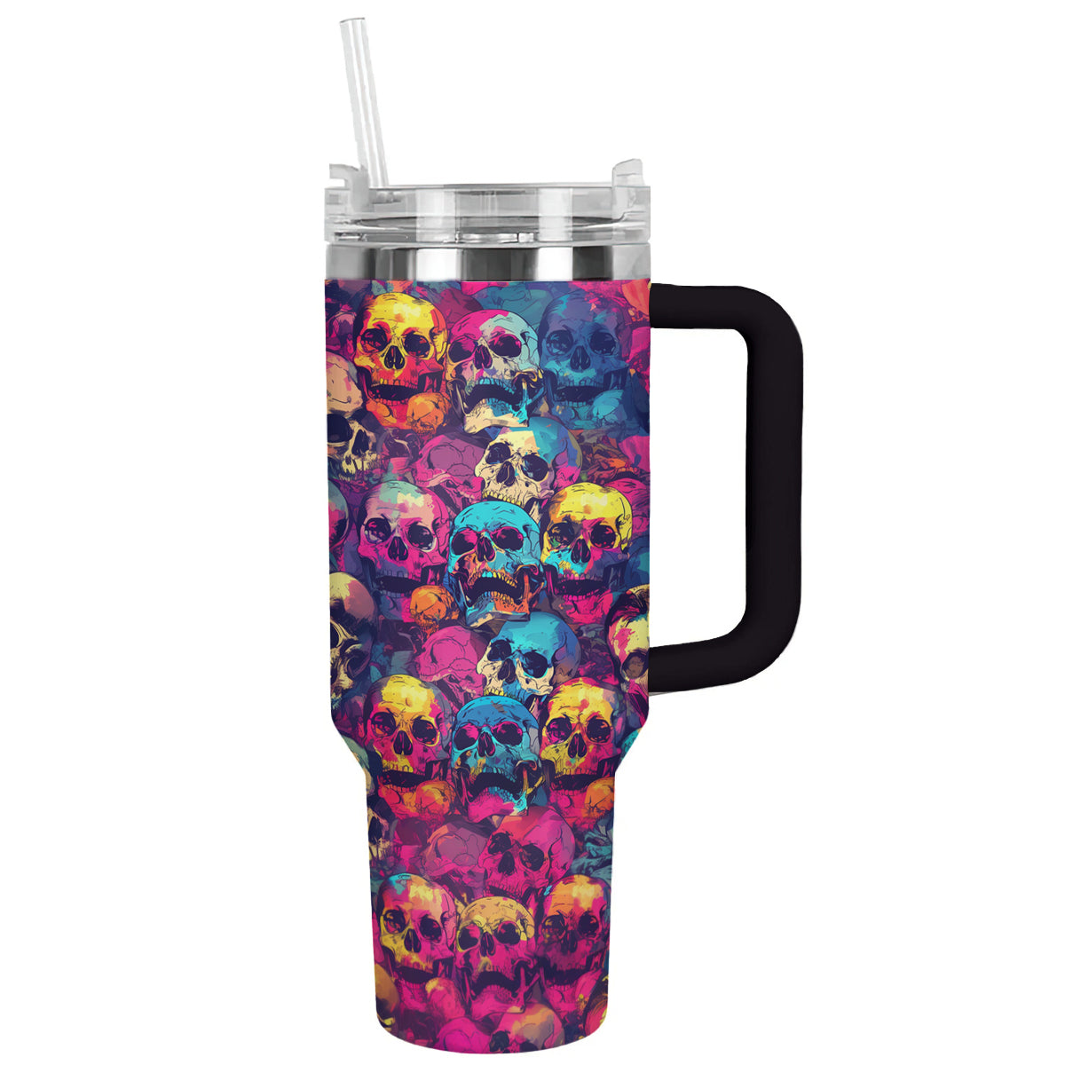 Shineful Tumbler Psychedelic Skulls