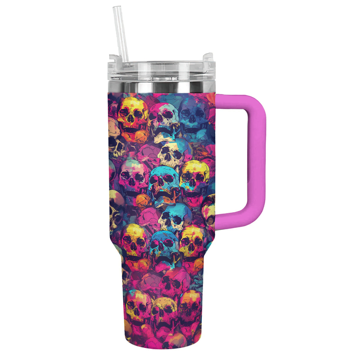 Shineful Tumbler Psychedelic Skulls