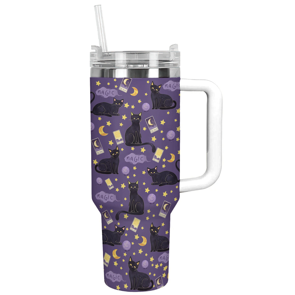 Shineful Tumbler Mystical Night Cat