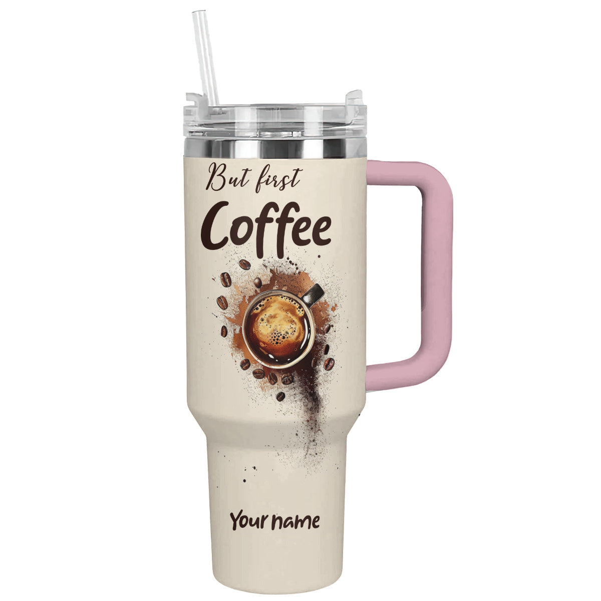Shineful Tumbler Personalized But First Coffee