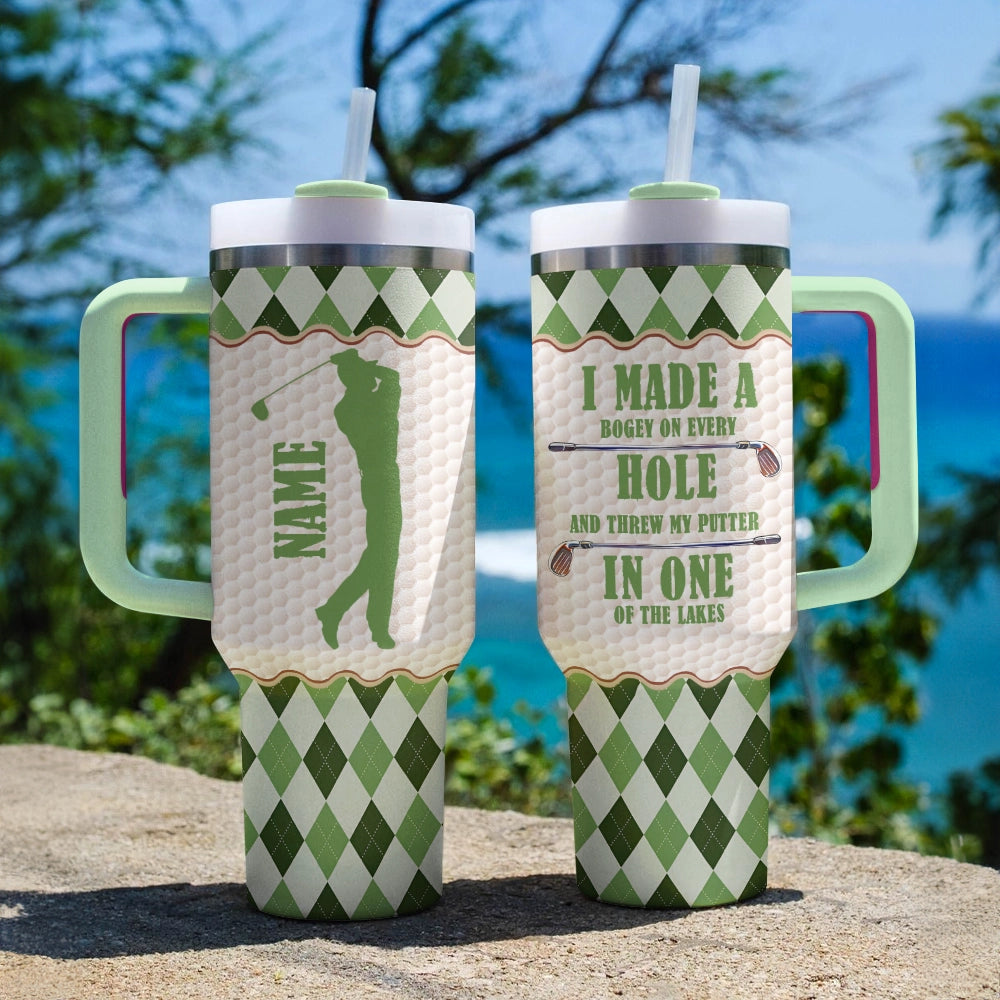 Shineful Tumbler Argyle Golfer