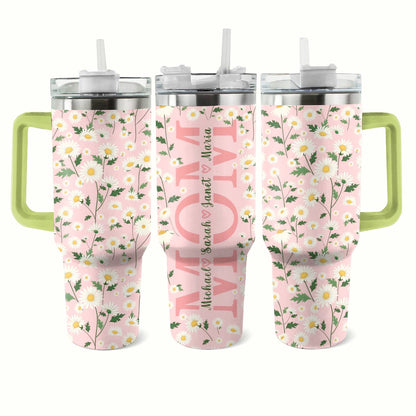 Shineful Tumbler Personalized Daisy Delight For Mom
