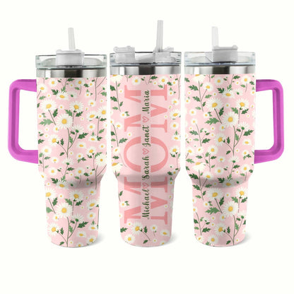 Shineful Tumbler Personalized Daisy Delight For Mom