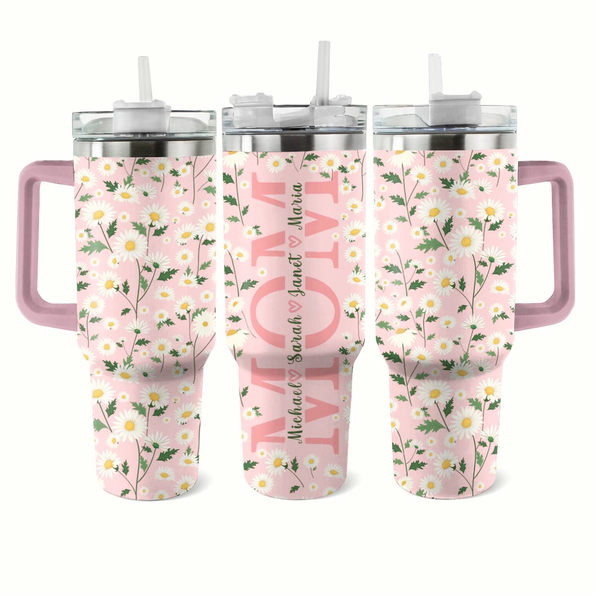 Shineful Tumbler Personalized Daisy Delight For Mom