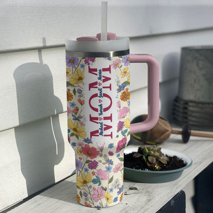 Shineful Tumbler Personalized Floral Mom