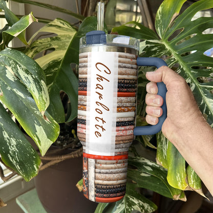 Shineful Tumbler Personalized Vintage Fabric Store
