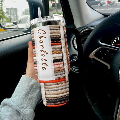 Shineful Tumbler Personalized Vintage Fabric Store