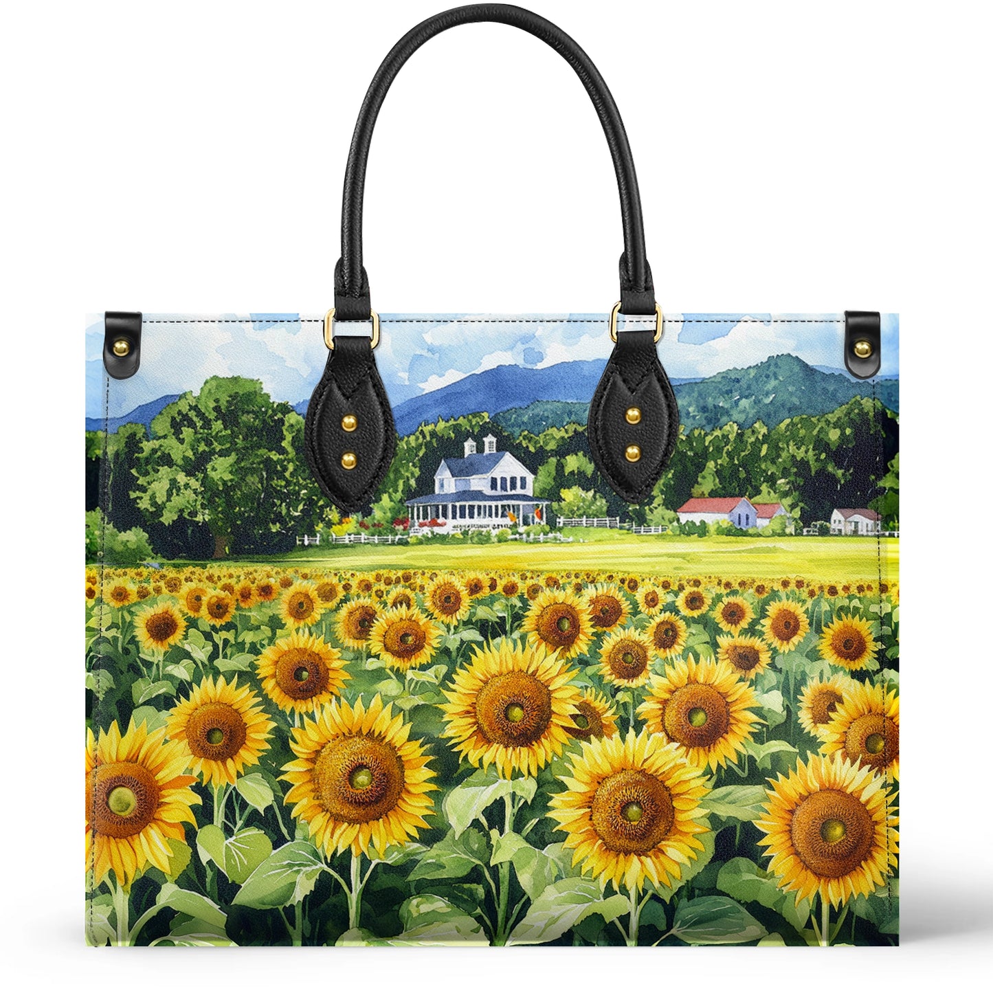 Shineful Leather Bag Sunflower Farmhouse Glory