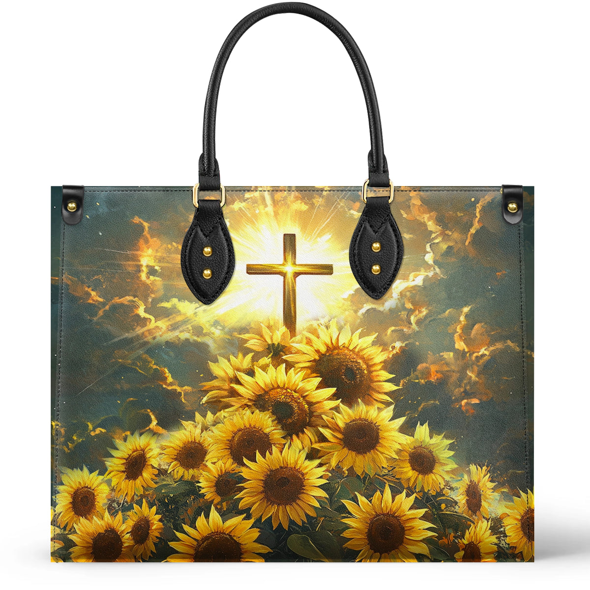 Shineful Leather Bag Sunflower Faith Light