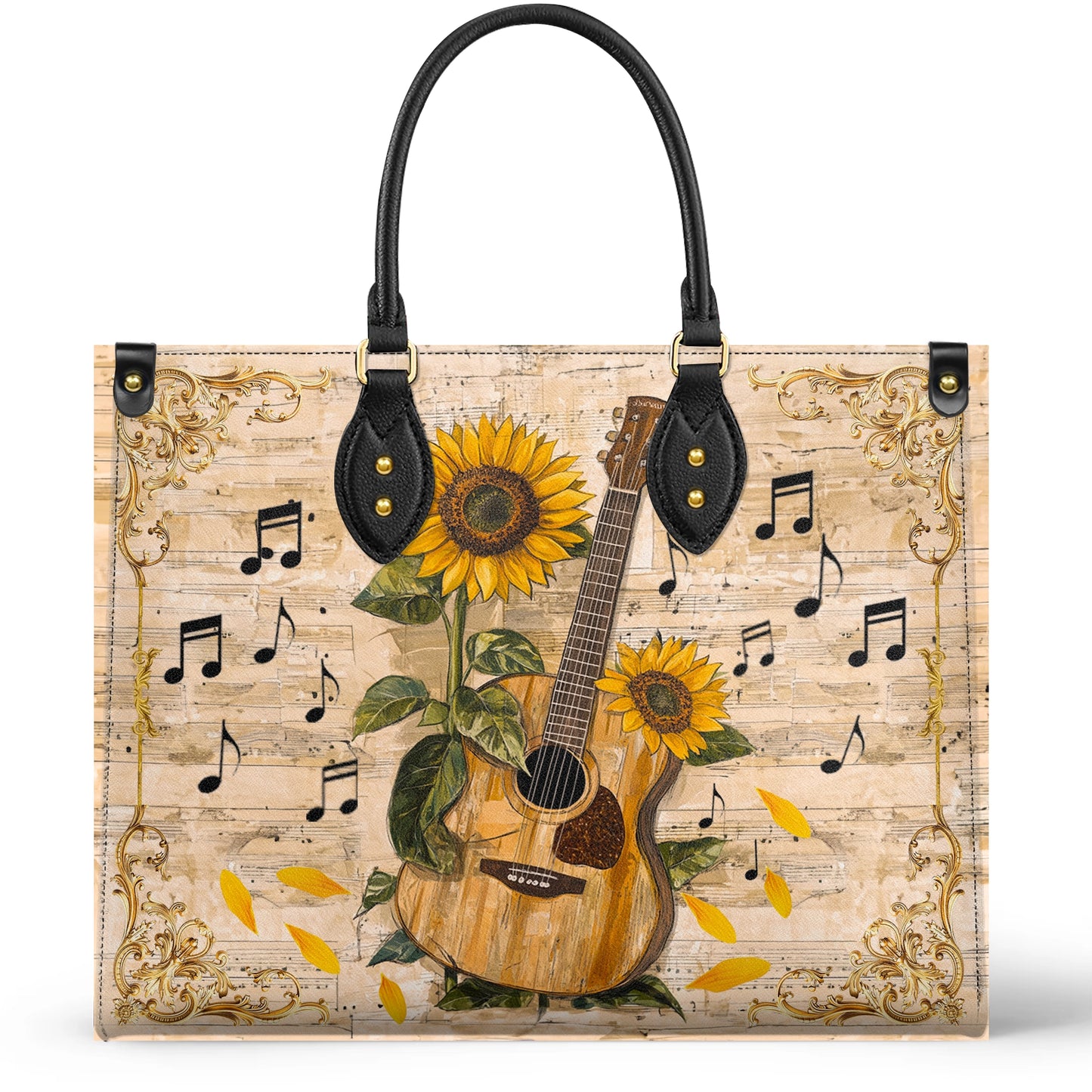 Shineful Leather Bag Sunflower Melody