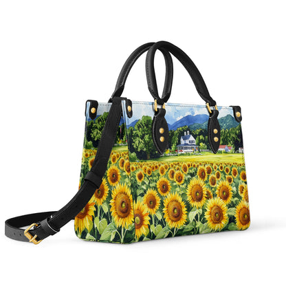 Shineful Leather Bag Sunflower Farmhouse Glory