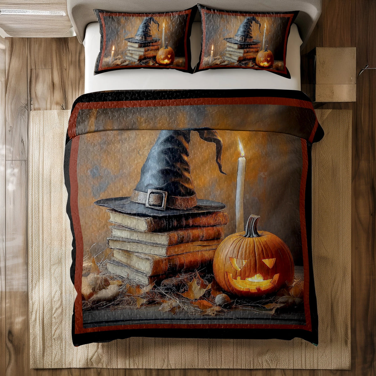 Shineful All Season Quilt 3-Piece Set - Midnight Reading Spell