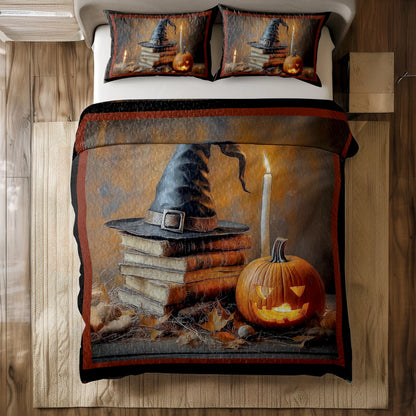 Shineful All Season Quilt 3-Piece Set - Midnight Reading Spell