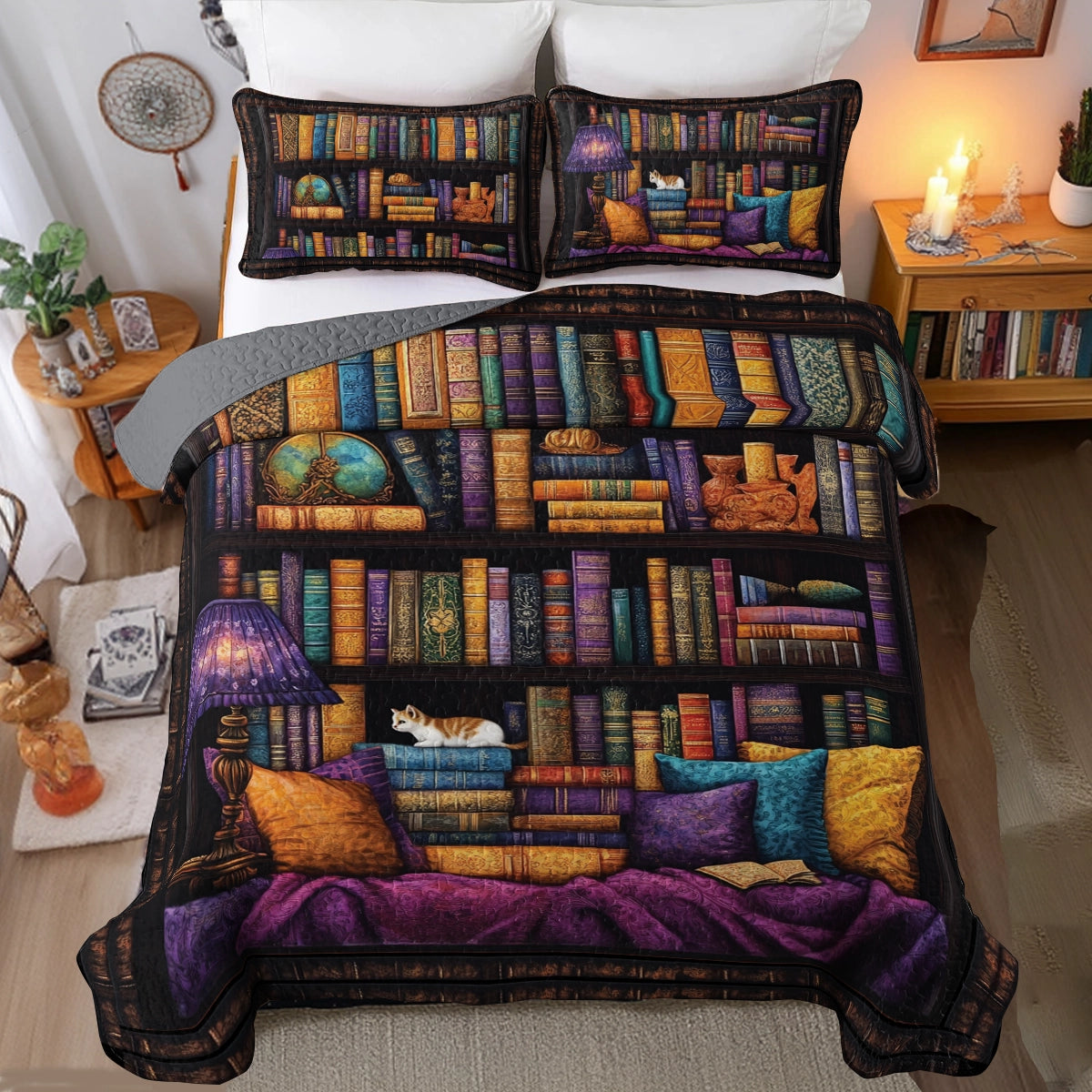 Shineful All Season Quilt 3-Piece Set - Reading Lover's Paradise
