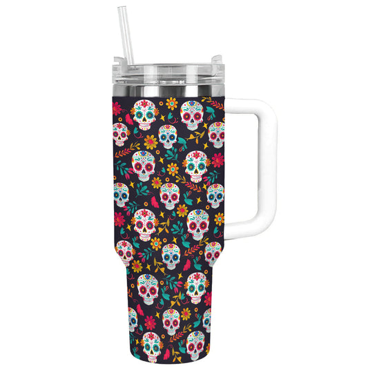 Shineful Tumbler Sugar Skull Elegance