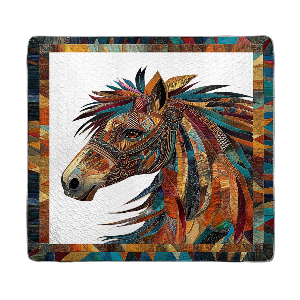 Shineful All Season Quilt 3-Piece Set Spirit Painted Horse