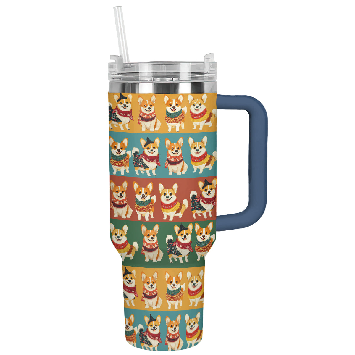 Shineful Tumbler Royal Corgis Christmas
