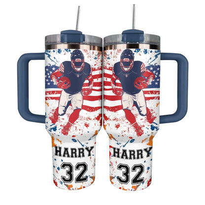 Shineful Tumbler Personalized Football Gridiron Glory