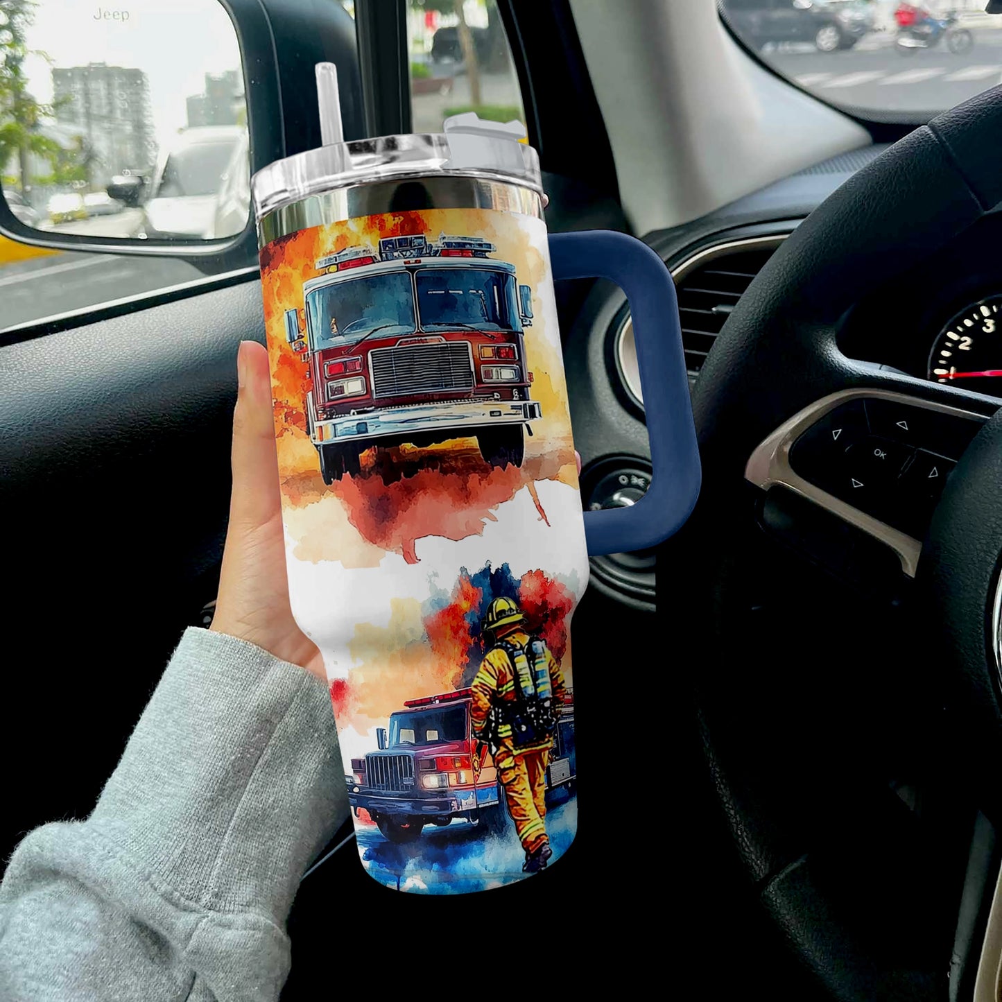 Shineful Tumbler Firefighter Courage