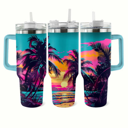 Shineful Tumbler Neon Palm Paradise
