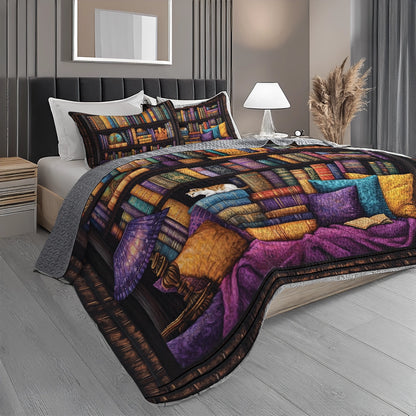 Shineful All Season Quilt 3-Piece Set - Reading Lover's Paradise