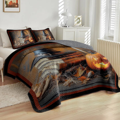 Shineful All Season Quilt 3-Piece Set - Midnight Reading Spell
