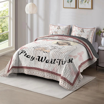 Shineful All Season Quilt 3-Piece Set - In God's Hands