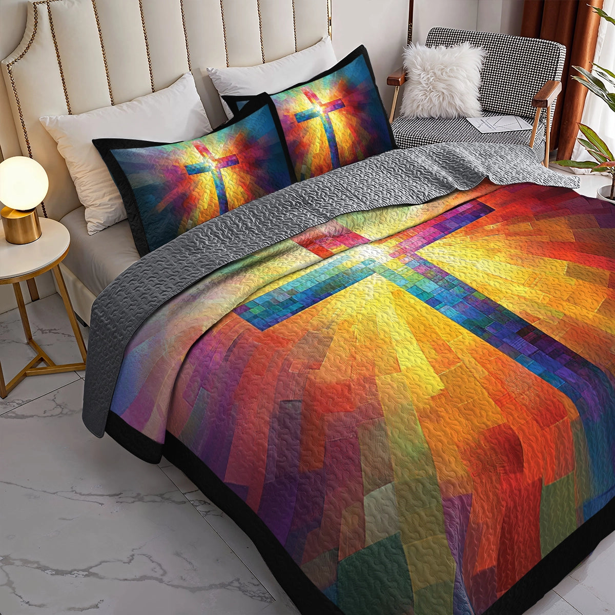 Shineful All Season Quilt 3-Piece Set - God's Light Shining Through