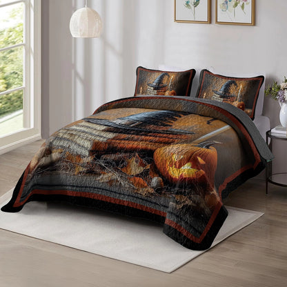 Shineful All Season Quilt 3-Piece Set - Midnight Reading Spell