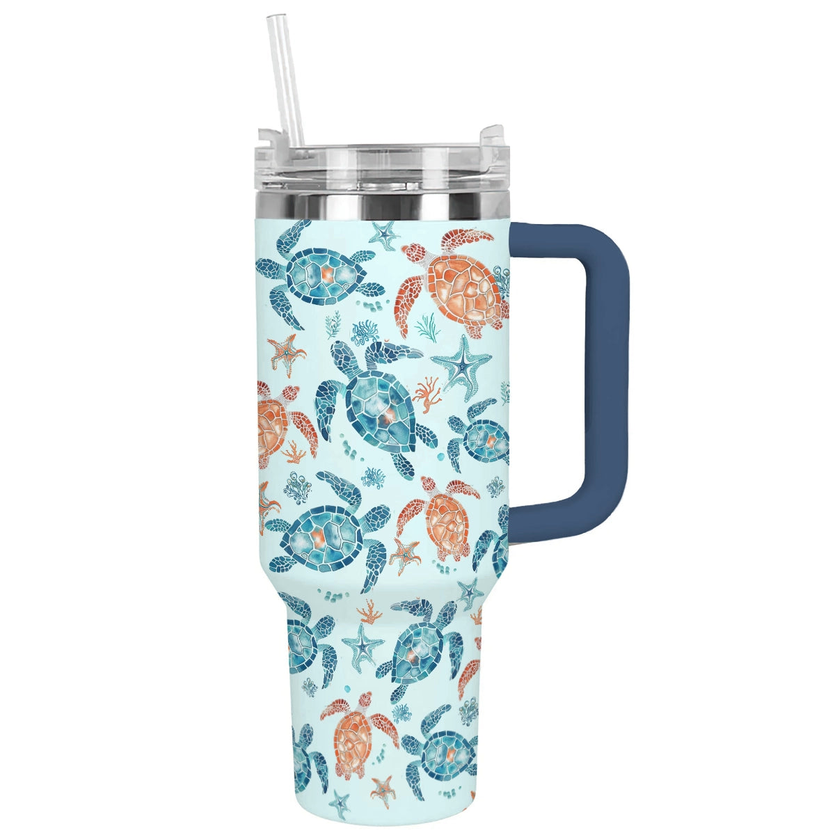 Shineful Tumbler Orange Turtle