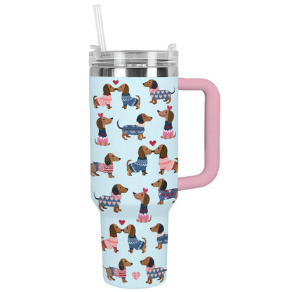 Shineful Tumbler Dachshund Sweater Party